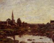 尤金 布丹 : Village in Brittany